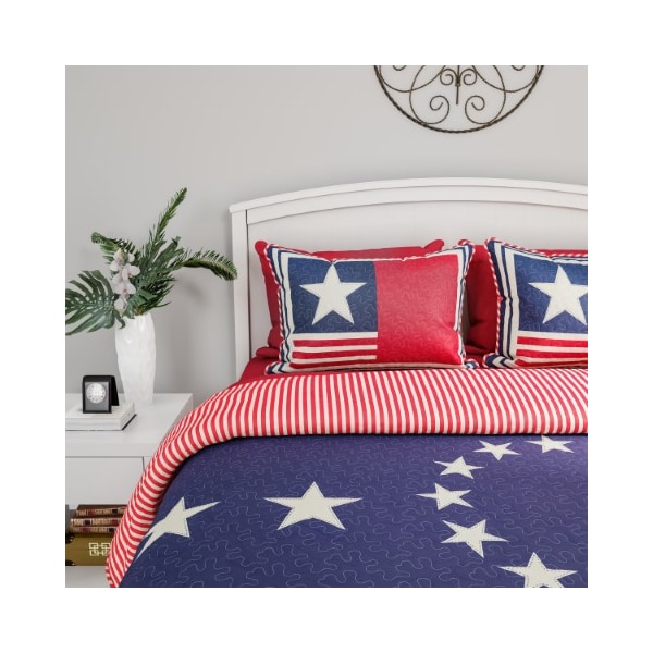 Hastings Home Patriotic Comforter Set, Twin XL